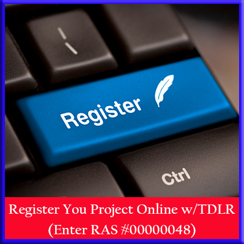 Register Online with TDLR